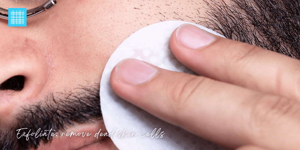 mens face glowing tips